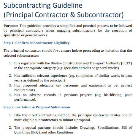 SBD Subcontracting