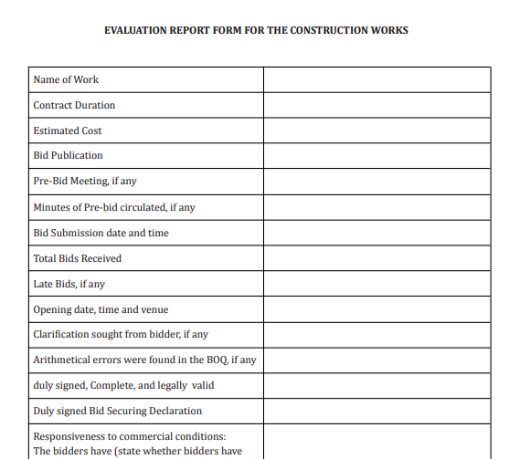 Evaluation Report